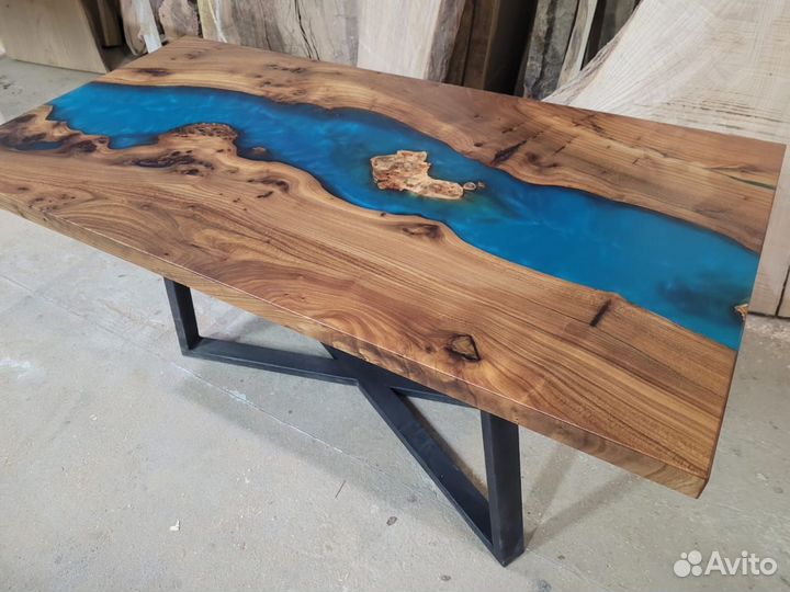Стол река из слэба карагача