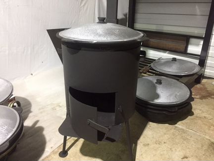 Печь 3мм+казан 12литров