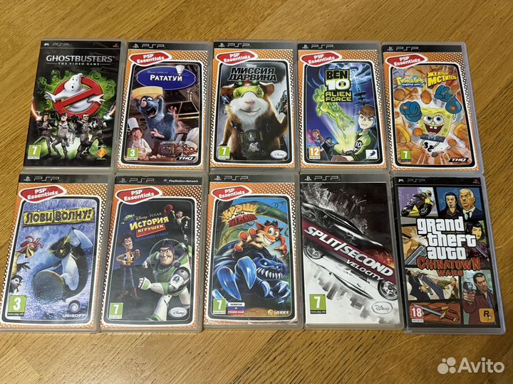 Игры для PSP в коробках и без