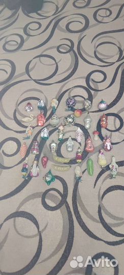 Ватные елочные игрушки 20-30 годов