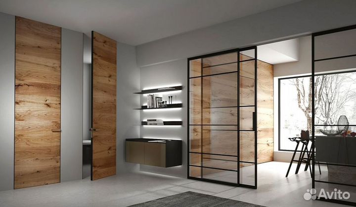 Межкомнатные перегородки из алюминия на заказ