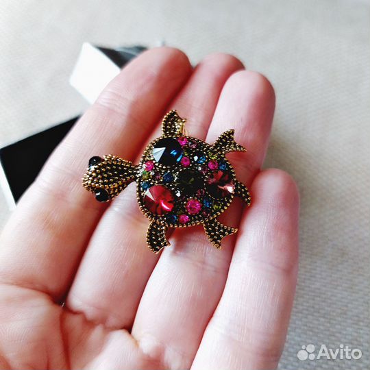 Брошь Черепаха