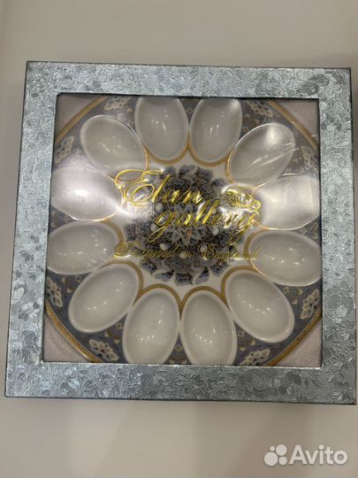 Пасхальное блюдо для яиц фарфор