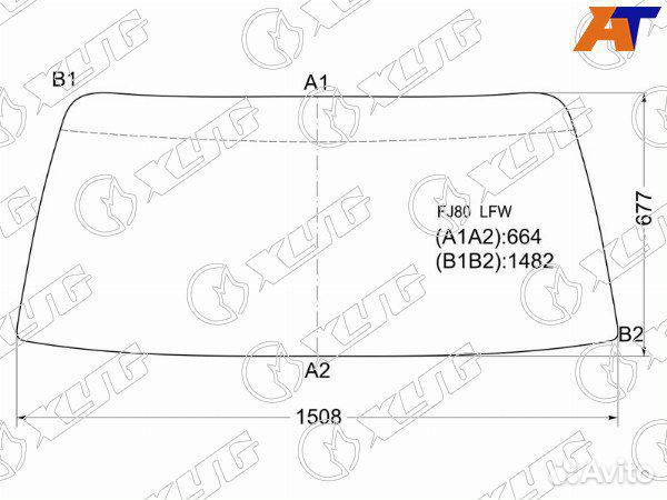 Стекло лобовое toyota land cruiser