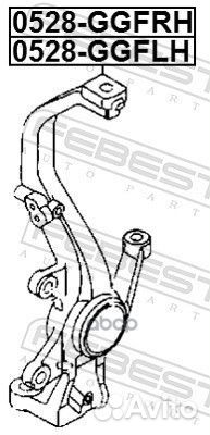 Кулак поворотный правый 0528ggfrh Febest