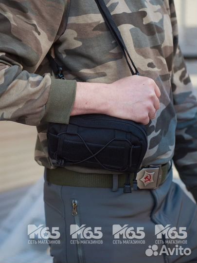 Сумка поясная R-026, black