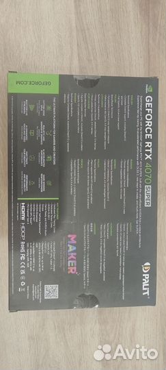 Видеокарта rtx 4070 super