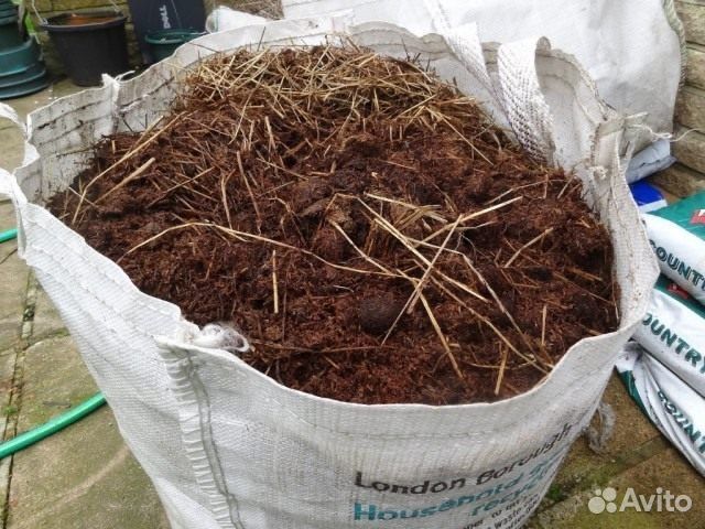 Конский навоз, перегной