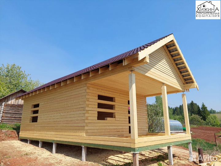Дома срубы 6х9 1 этаж из бруса строительство
