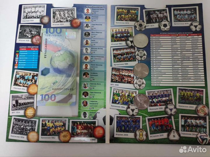 Юбилейная купюра 100 рублей чм 2018