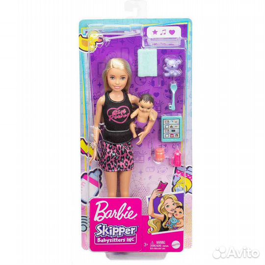 Набор Кукла Barbie Няня Блондинка Mattel GRP13&nb