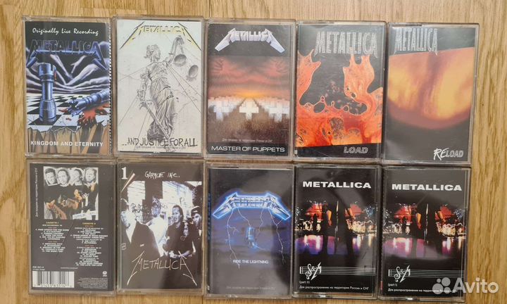 Коллекция кассет рок, метал, электроника (74 шт)