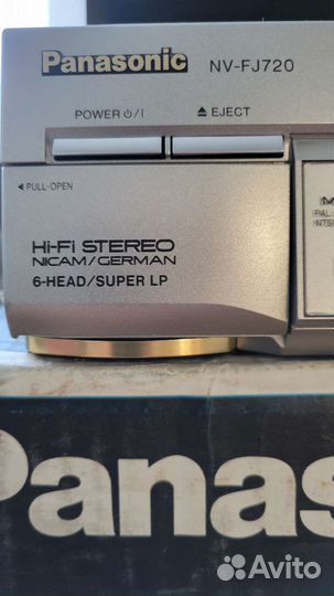 Видеомагнитофон panasonic hi fi NV fj720am