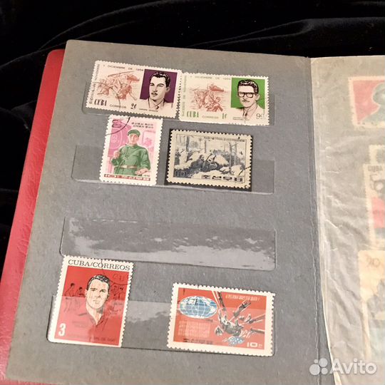 Старинный альбом с марками СССР