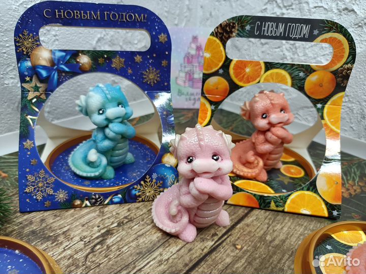 Новогоднее мыло Дракон, ручная работа