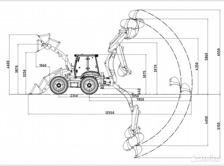 Услуги экскаватора погрузчика