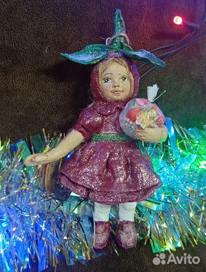 Ватные елочные игрушки СССР