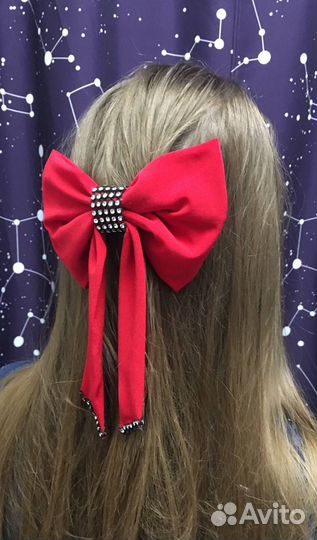 Бант для волос на заколке