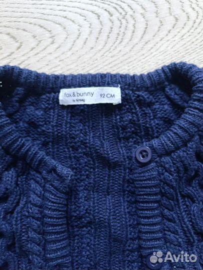 Кофта детская вязанная 92р fox&bunny