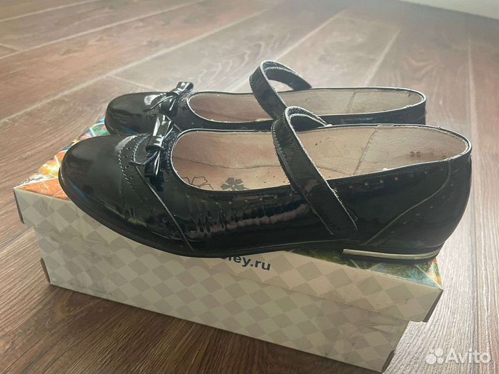 Туфли школьные для девочки натуральная кожа