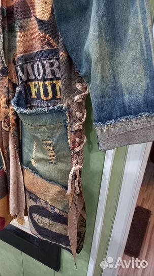 Джинсовый плащ