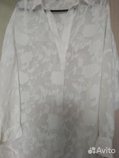 Блузка белая шифоновая нарядная