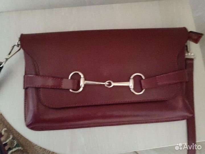 Клатч натуральная кожа
