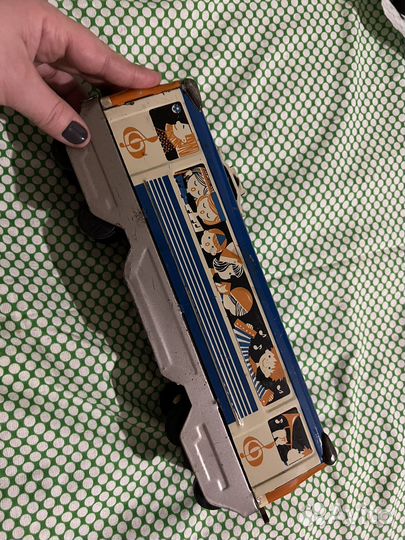 Игрушка автобус СССР стариное железная