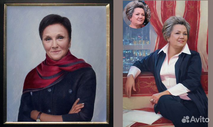 Портрет маслом картины на заказ