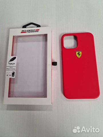 Оригинальный чехол Ferrari на iPhone 12 pro max