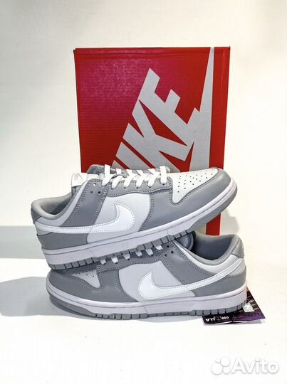 Кроссовки Nike dunk low wolf grey