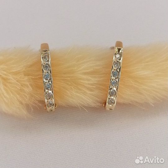 Серьги золото 585 пробы № 060445