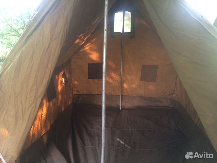 Продам 2х местную палатку СССР, материал брезент