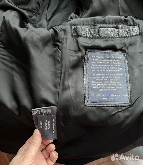 Кожаный пиджак-куртка CheviGnon