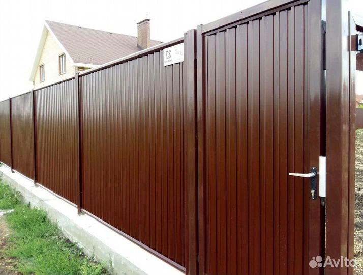 Забор из профнастила с гарантией