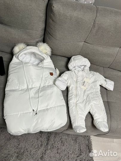 Зимний комбинезон 0-4 месяца