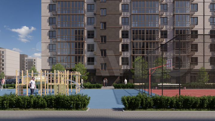 1-к. квартира, 44,3 м², 4/7 эт.