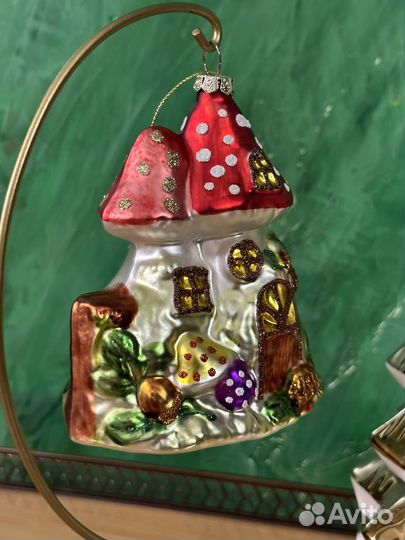 Елочные игрушки стекло польша