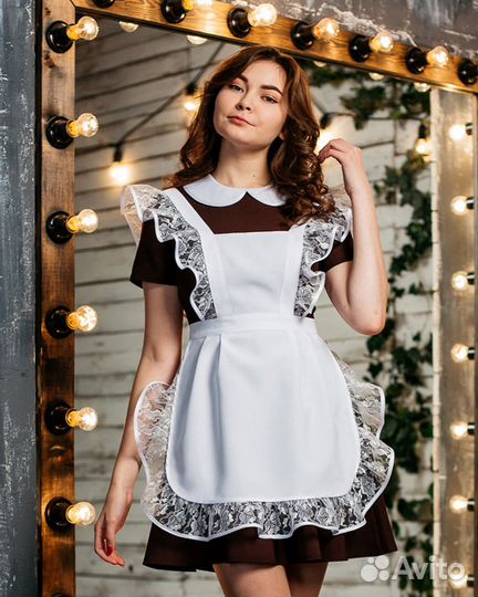 Форма школьная новая. Фартук. Платье