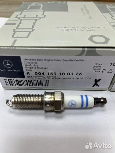 Свечи зажигания на Mercedes-Benz A004159180326