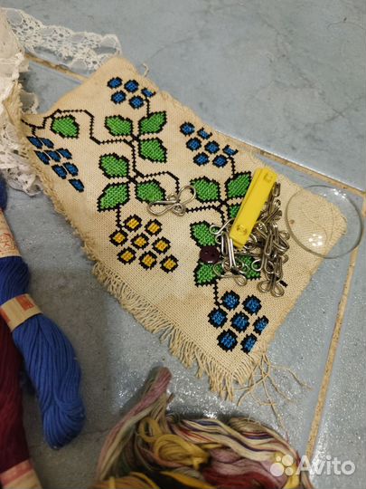 Нитки СССР мулине швейные иголки пакетом