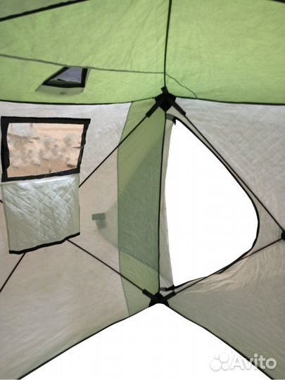 Палатка зимняя куб 180*180 утепленная (3х слойная)