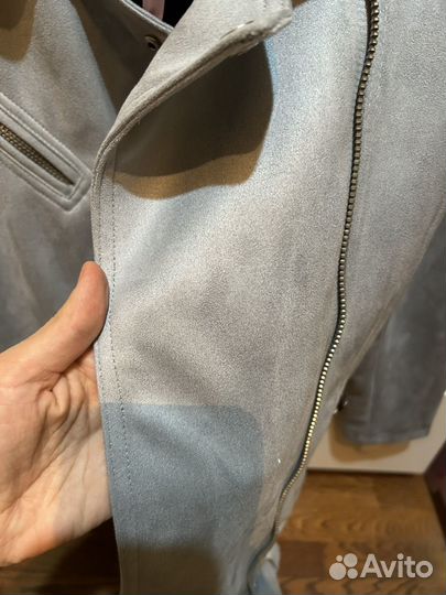 Куртка демисезонная женская экозамша