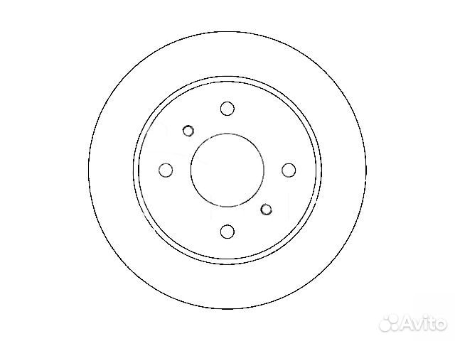 Диск тормозной задний на Nissan Primera 2002-2007