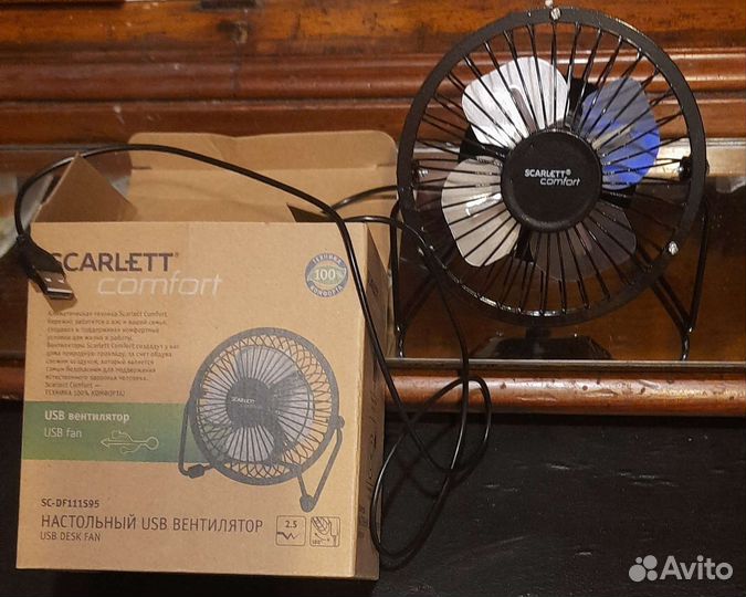 Вентилятор настольный новый Scarlett