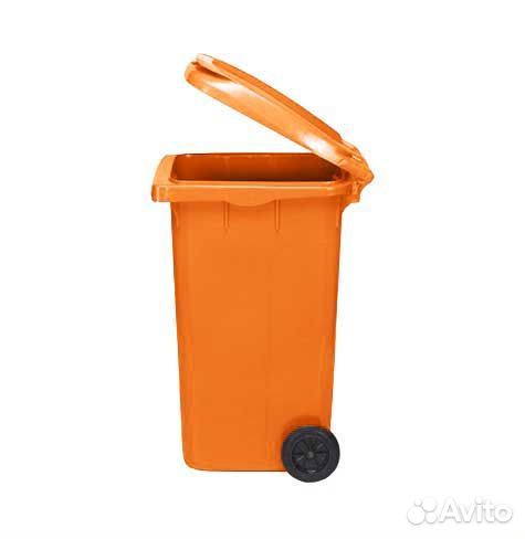 Контейнер для мусора 240 л оранжевый