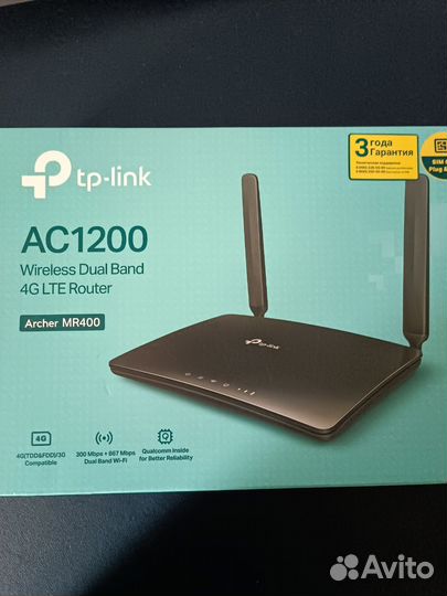 Wi-Fi роутер TP-Link Archer MR400 AC1200