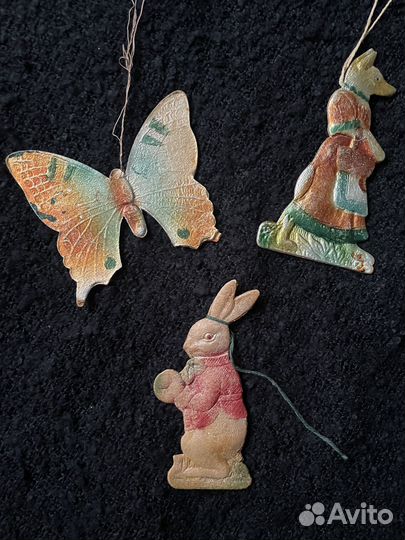 Елочные игрушки СССР картонаж часть 1