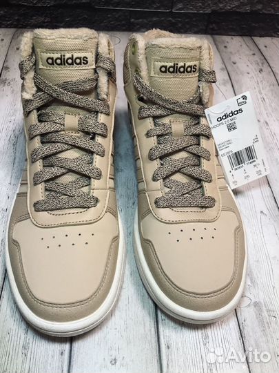 Кроссовки утепленные Adidas Hoops 2.0 Mid (EE7876)