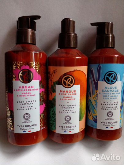 Гель для душа, шампунь, молочко Ив Роше